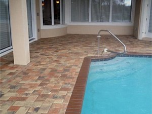 Travertine Pool Deck Pavers, Hernando, FL